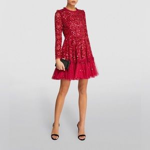 Needle and Thread- Sequined Alina Mini Dress